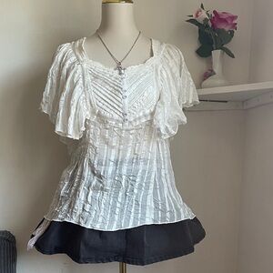 Vintage xoxo elegant White Women's Top
